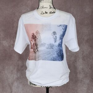 Red White and Blue Motocross T-shirt